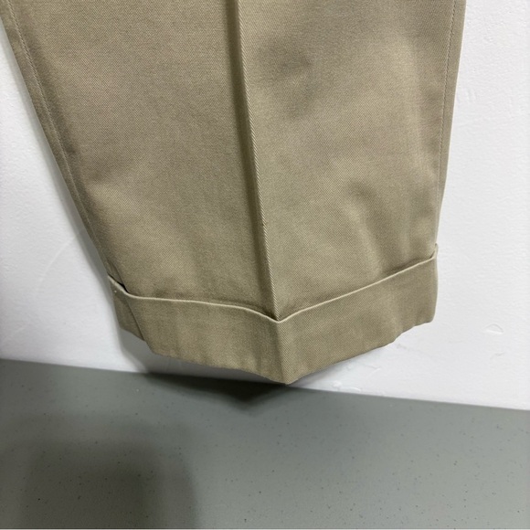 Brooks Brothers Advantage Chino Elliot Men 38X32 Cotton Pleated Pants Cuffed Hem - Picture 5 of 16